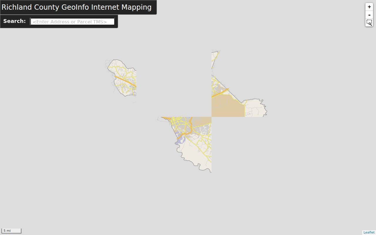 St. Andrews neighbors Richland County GeoInfo parcel map screen