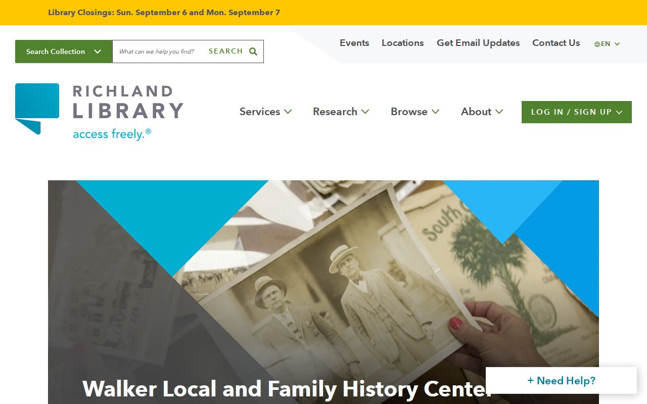 St. Andrews previous residents research at the Walker Local and Family History Center